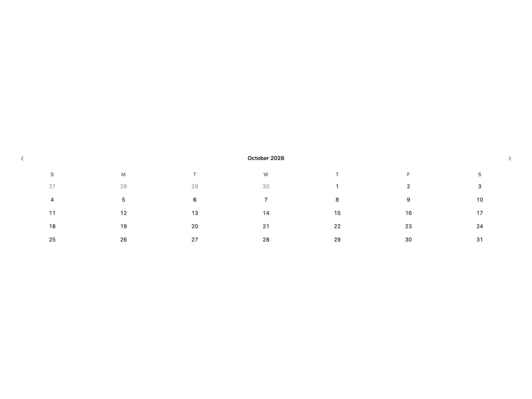 Date Picker preview