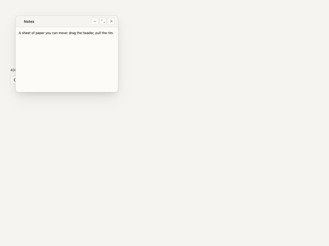 Floating Panel preview