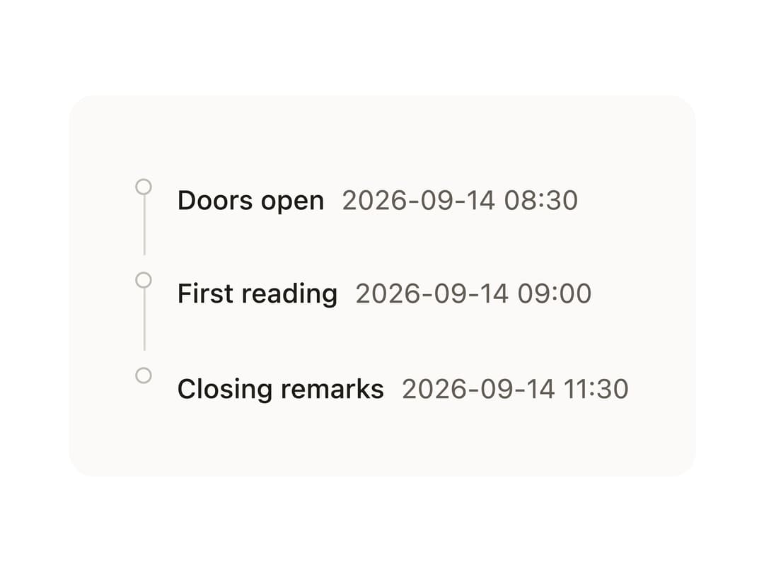 Timeline preview