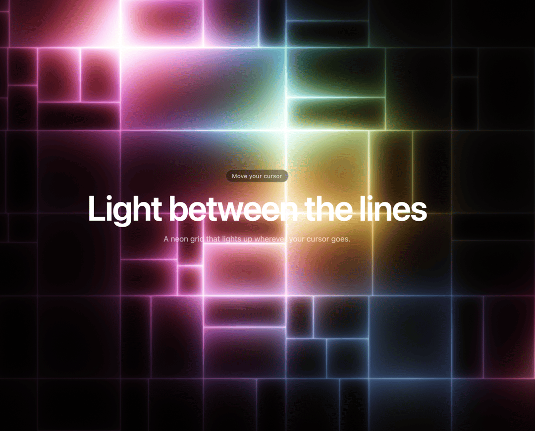Reactive Glow Grid preview