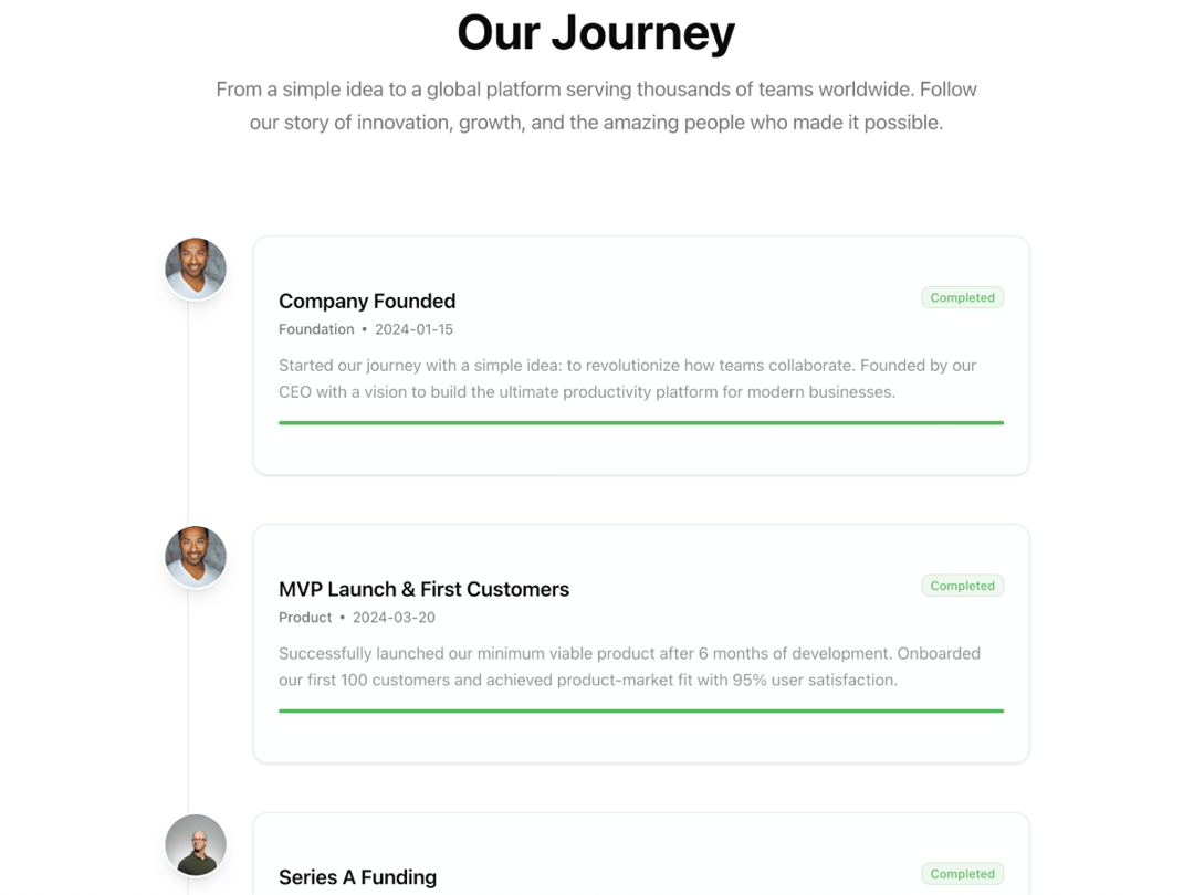 Modern Timeline preview