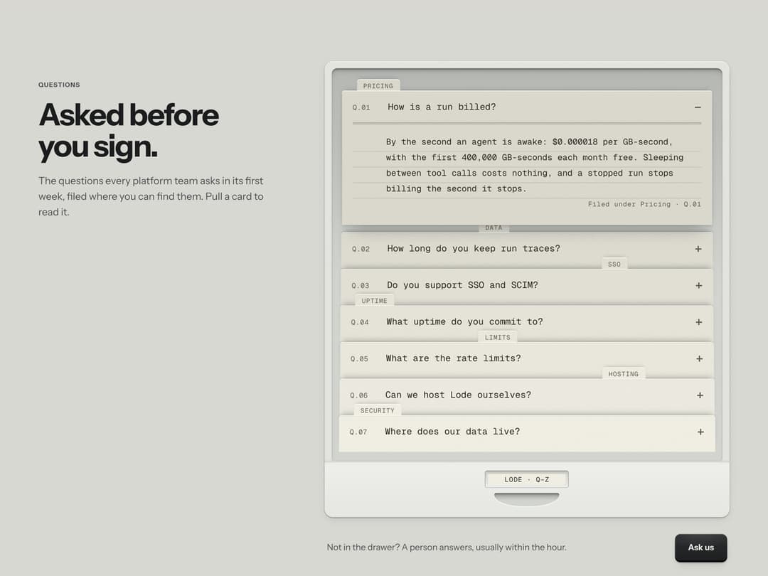 FAQ Drawer preview