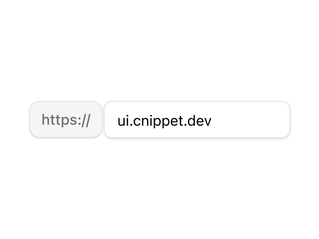 Domain Input Group preview
