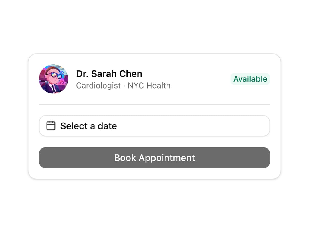 Appointment Booking Date Picker preview