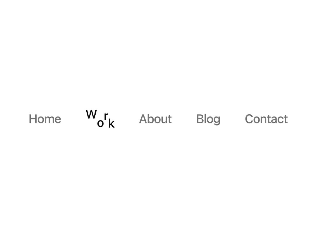 Random Letter Swap Navigation preview
