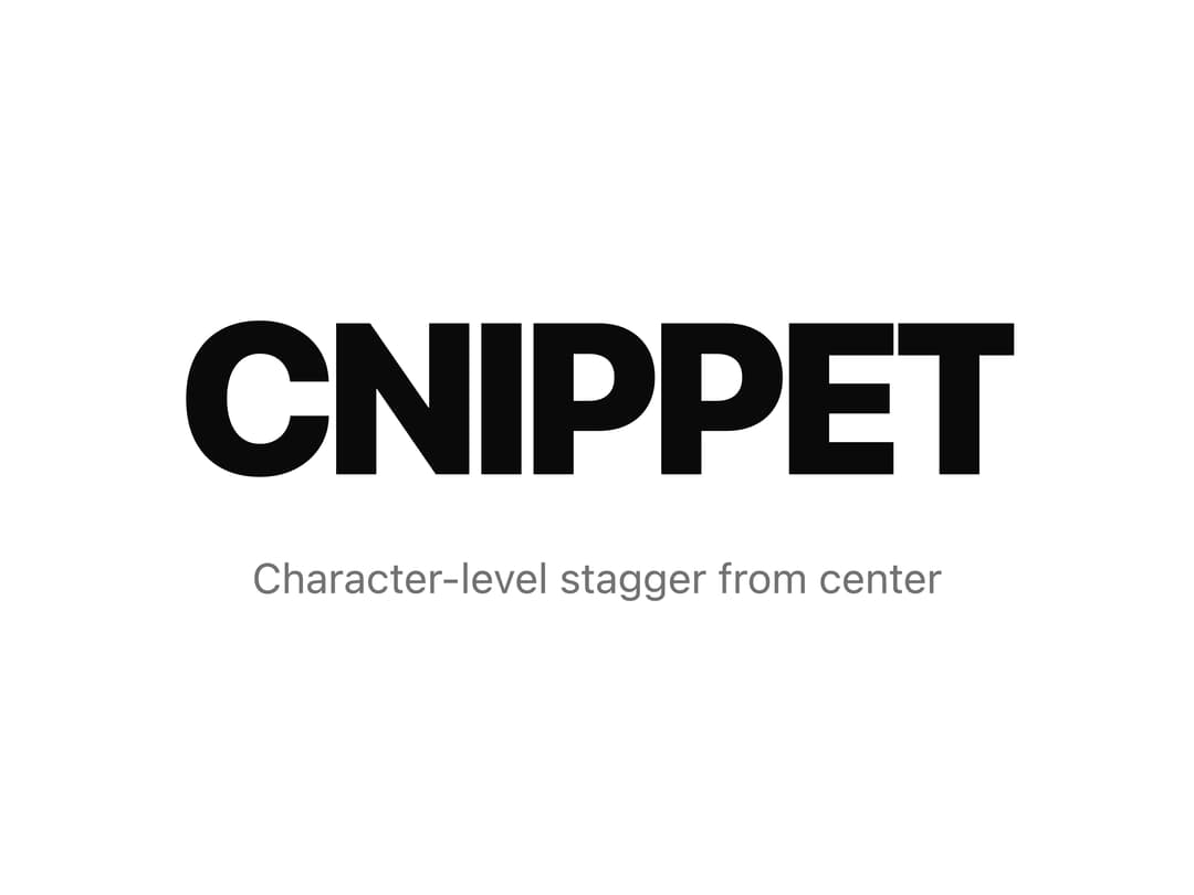 Vertical Cut Reveal Characters preview