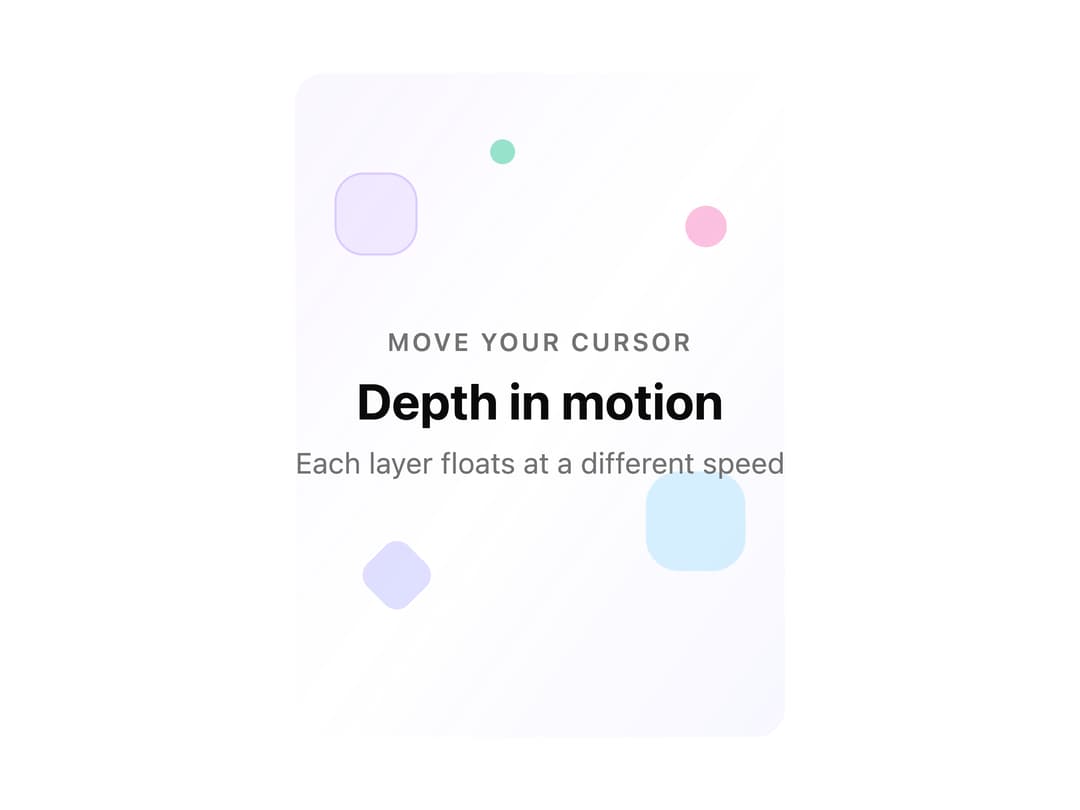 Parallax Floating preview