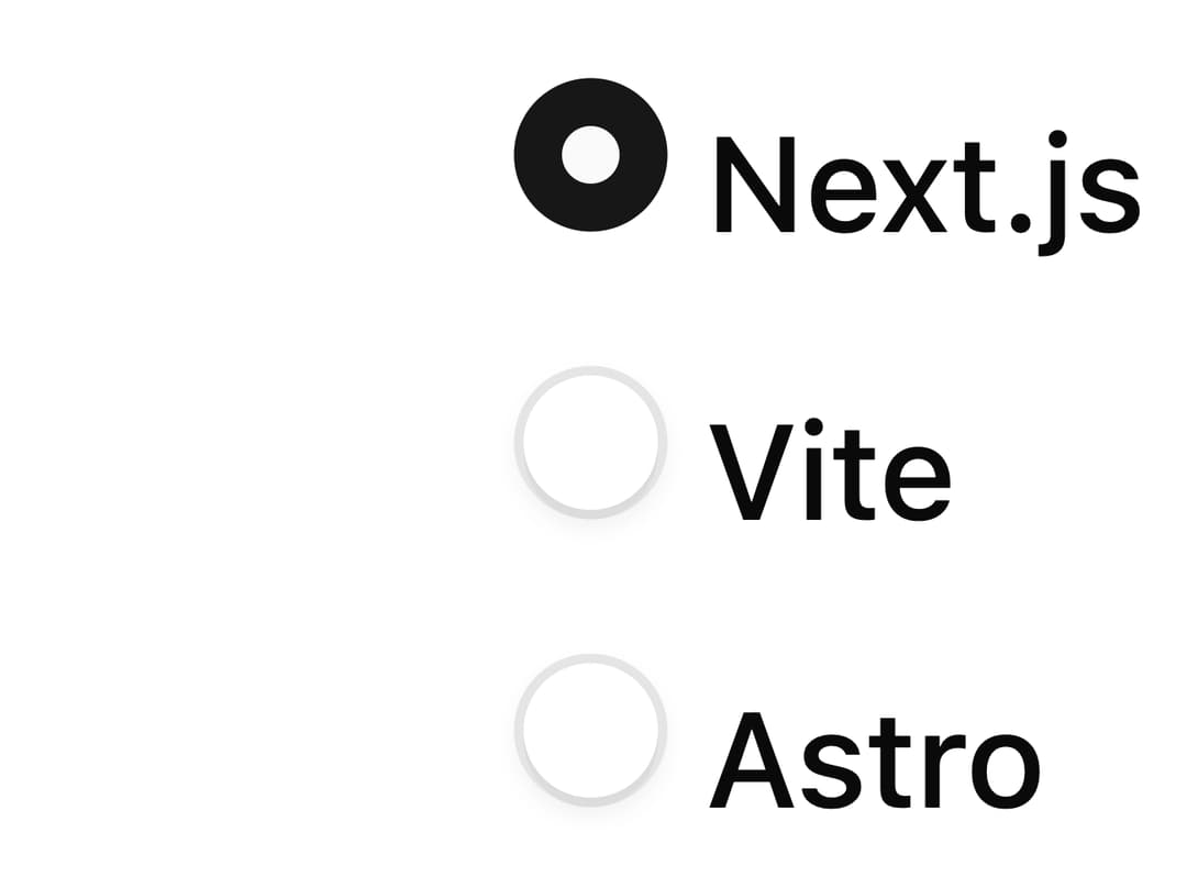 Radio Group preview