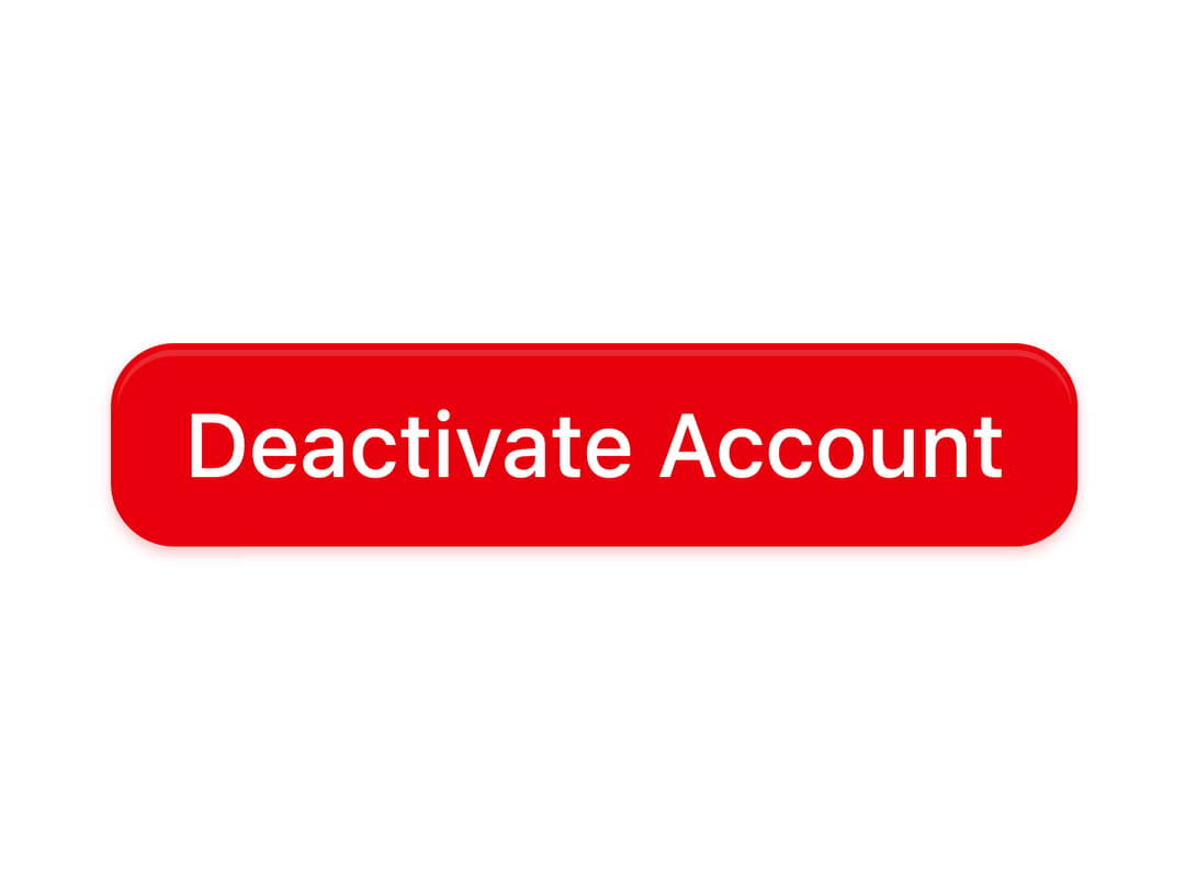Account Deactivation Alert Dialog preview