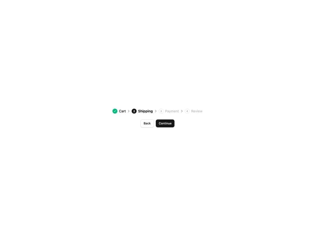 Checkout Steps Breadcrumb preview