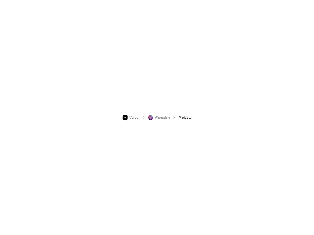 Breadcrumb with Avatar preview