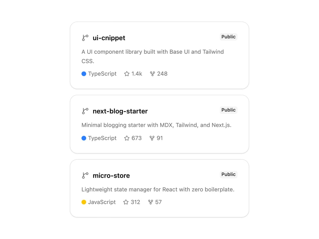 GitHub Repository Cards preview