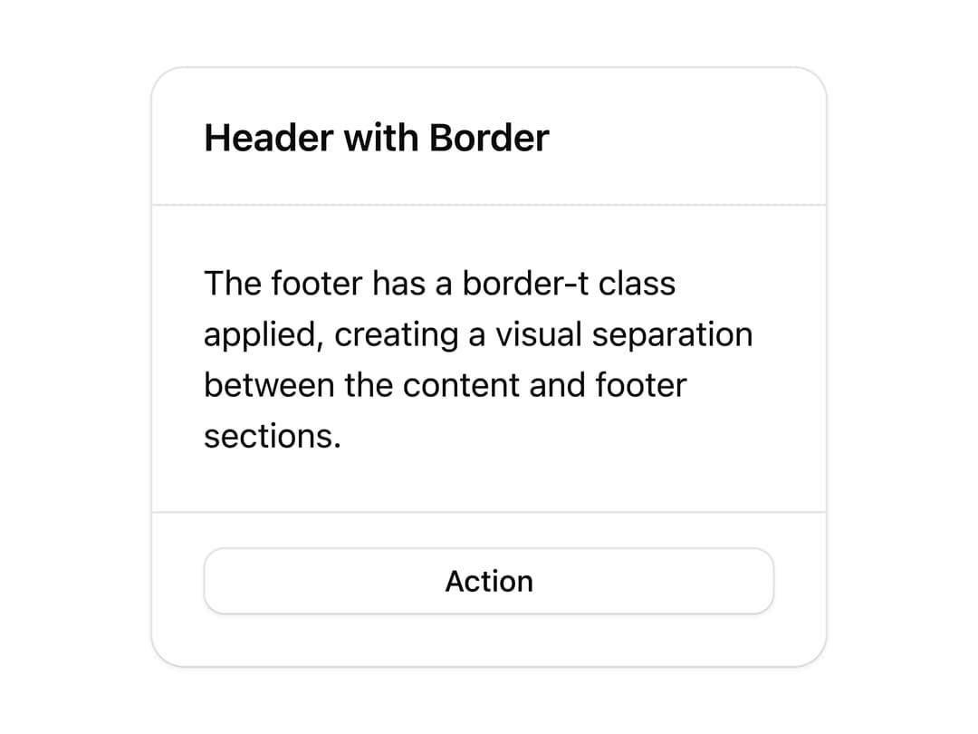 Card with Border Separation preview