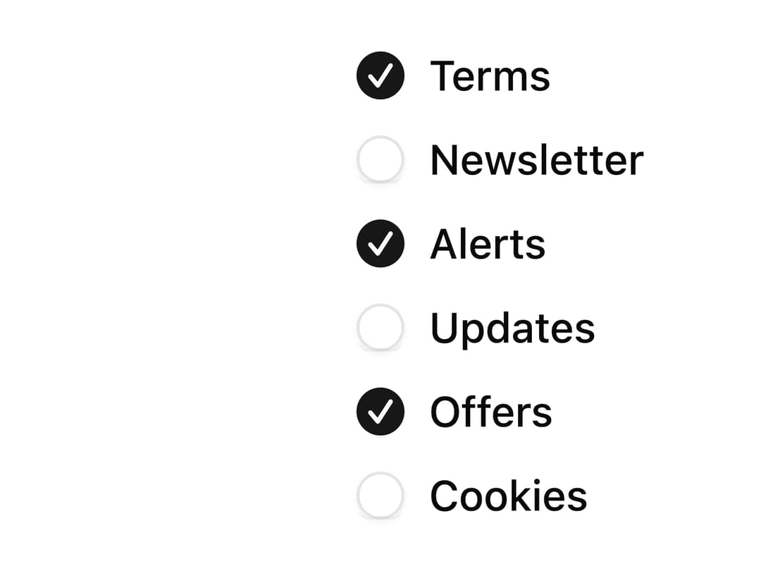 Checkbox with Label preview