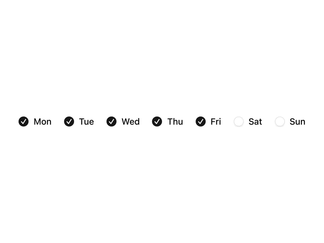 Checkbox Group preview