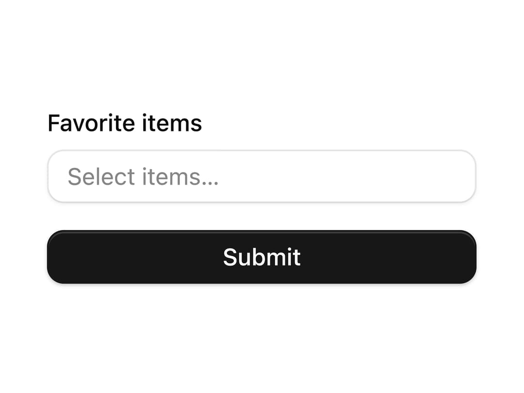 Multi-Select Combobox Form Field preview