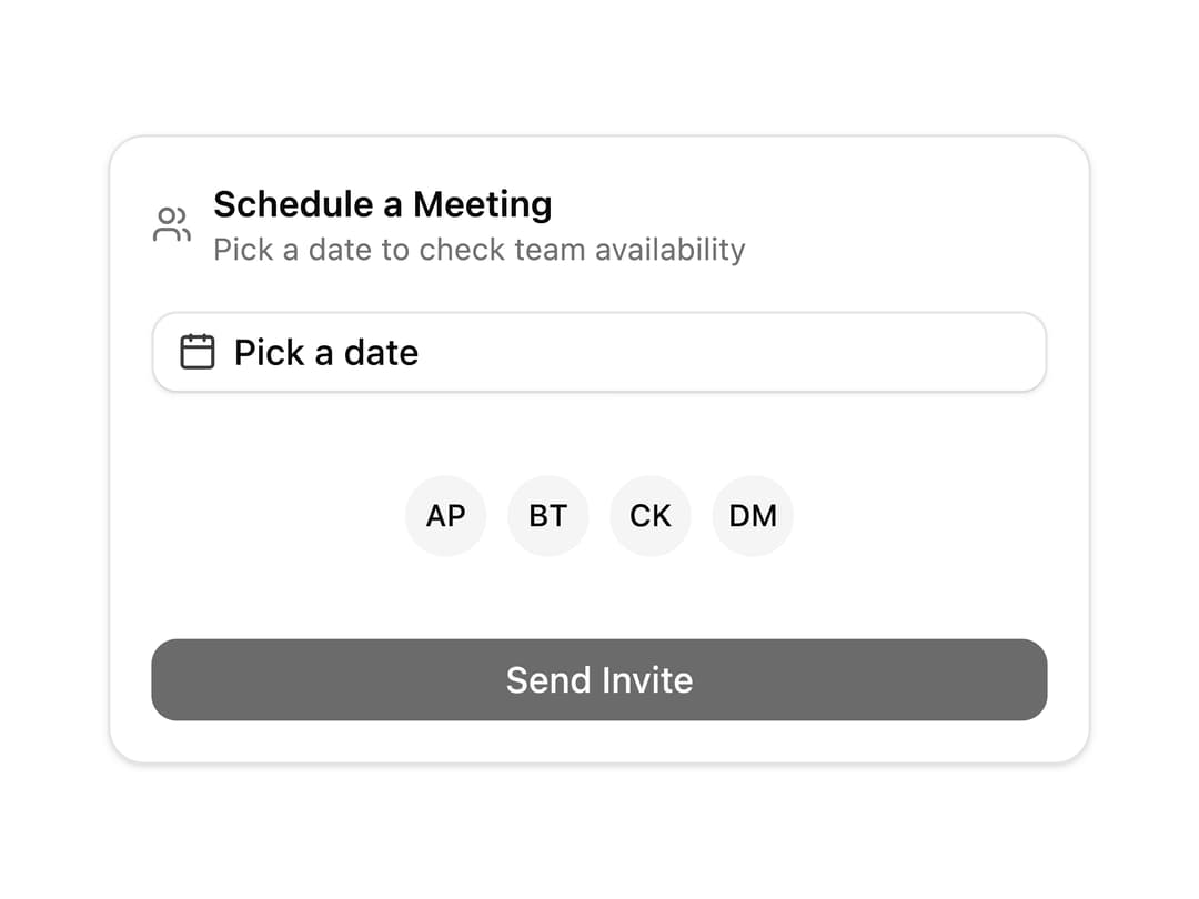 Team Meeting Scheduler preview