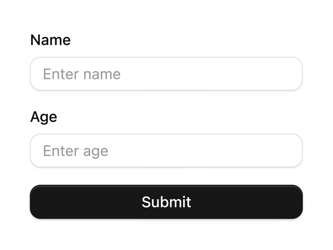 Validation Form preview
