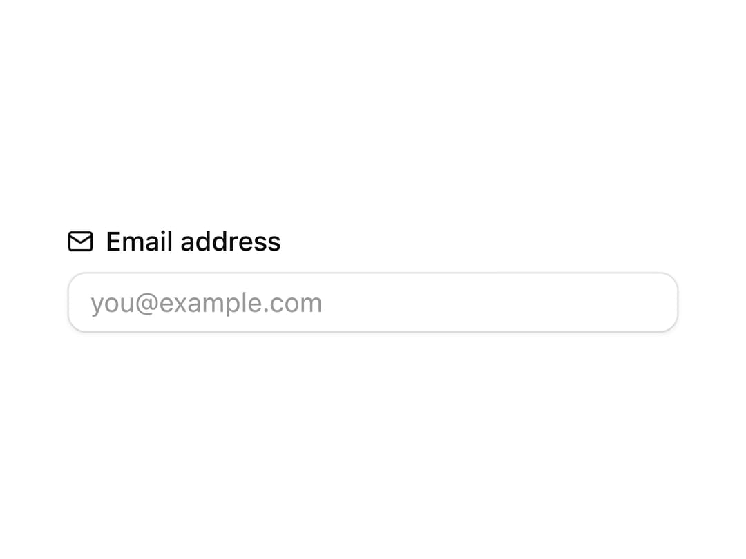 Label with Icon Prefix preview