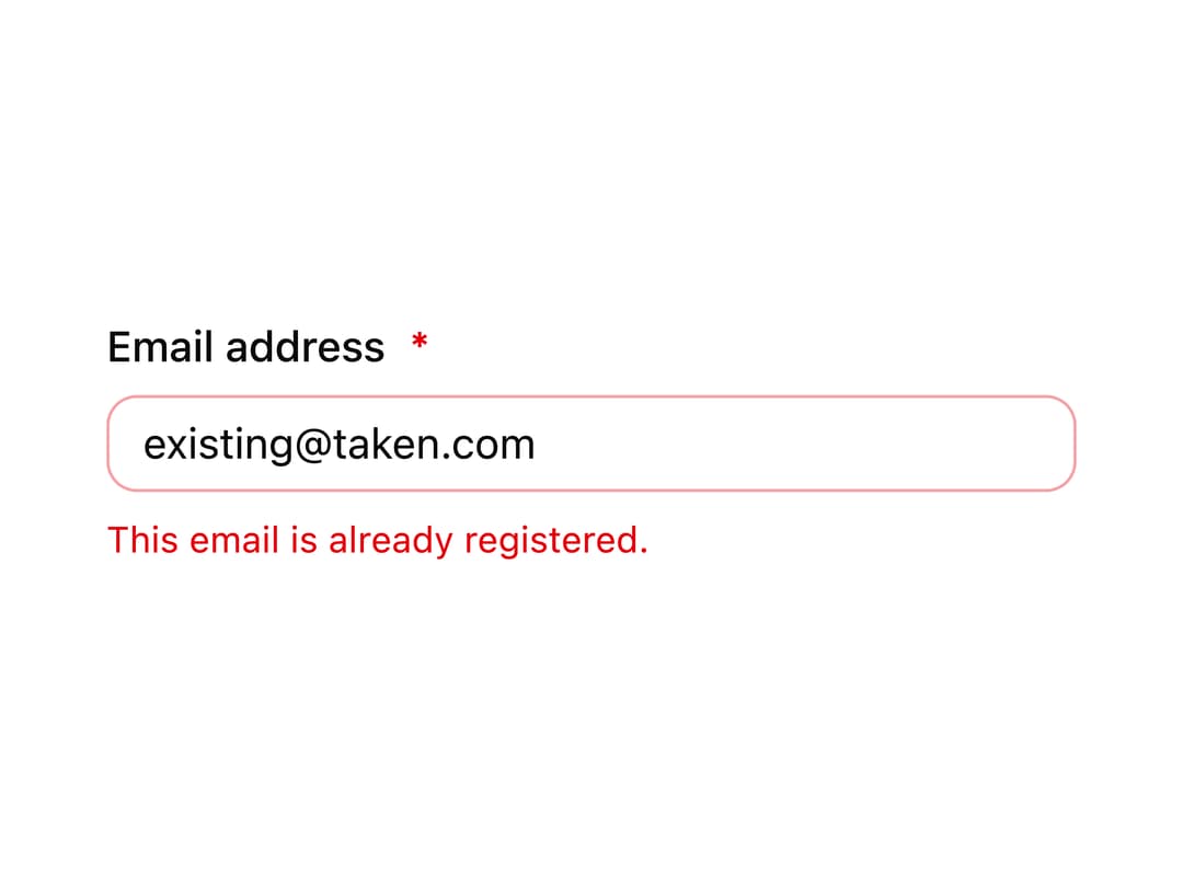 Email Field with Error State preview