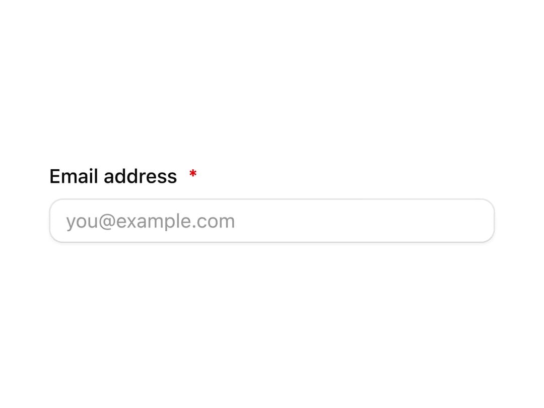 Label with Required Indicator preview