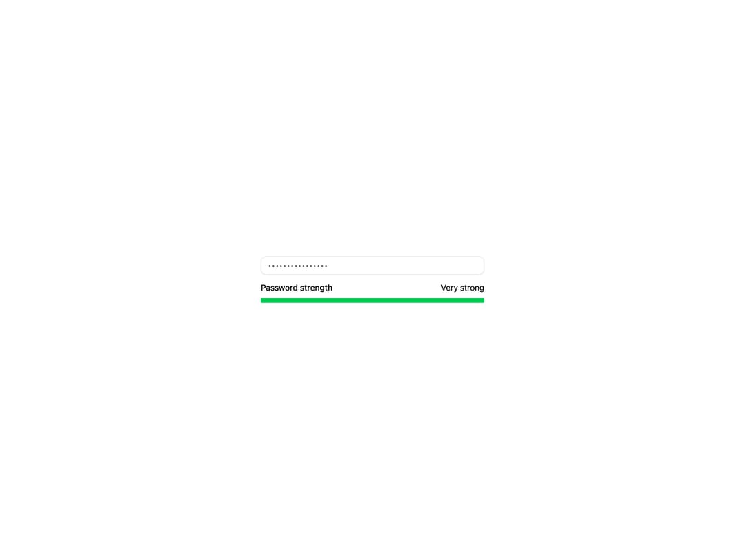 Password Strength Meter preview