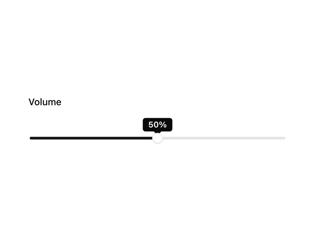 Slider with Tooltip Indicator preview