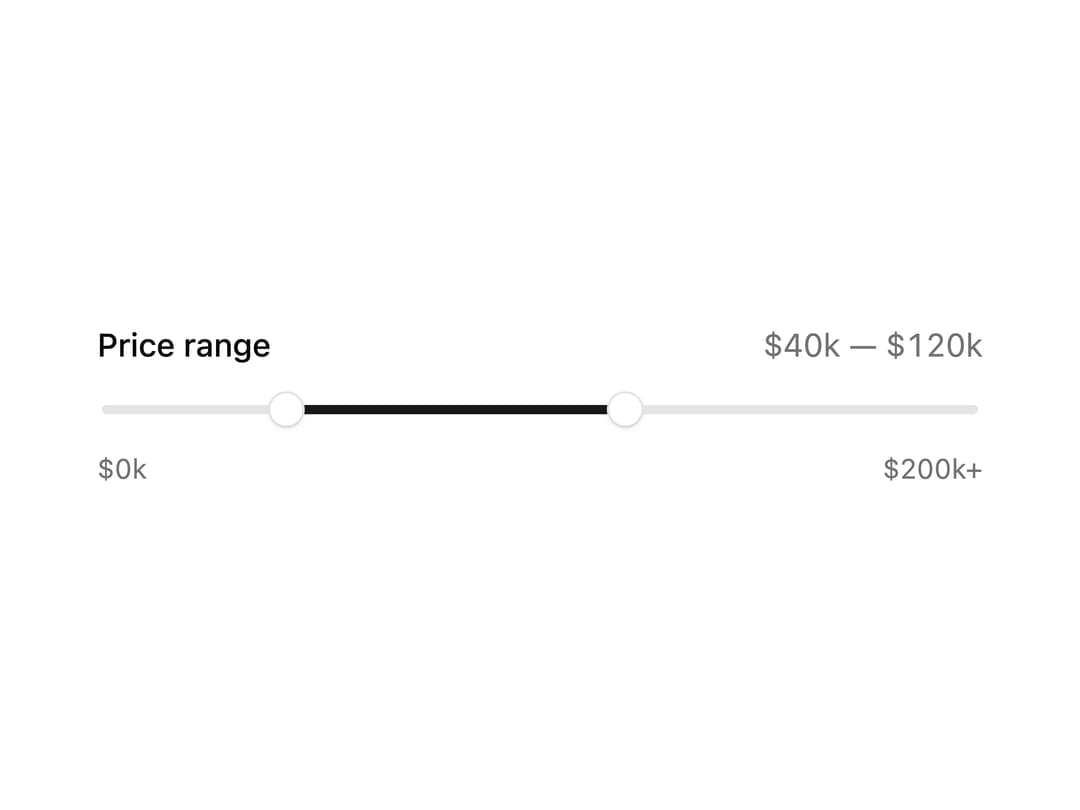 Price Range Slider preview