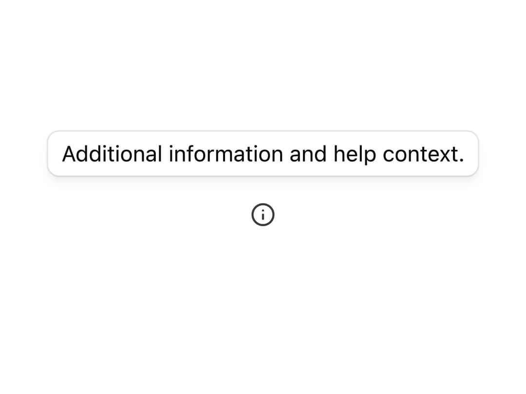 Info Icon Tooltip preview