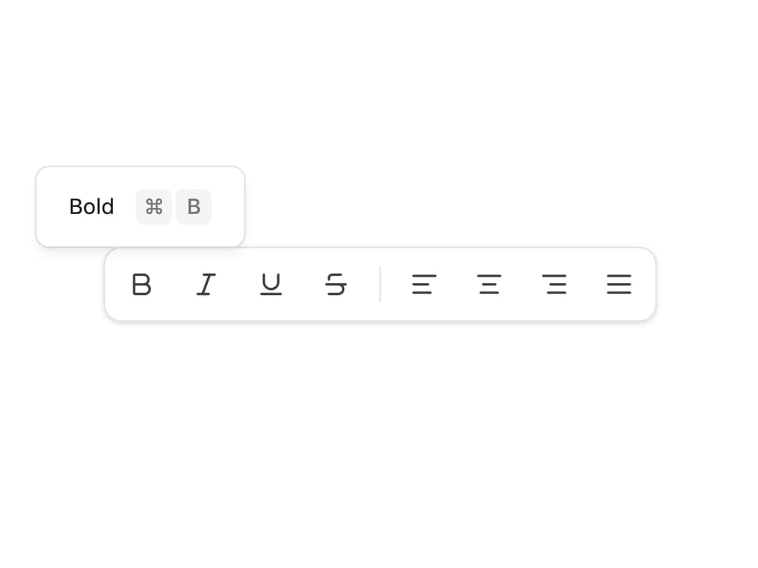 Keyboard Shortcut Toolbar preview