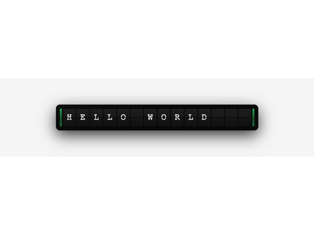 Split Flap Display preview