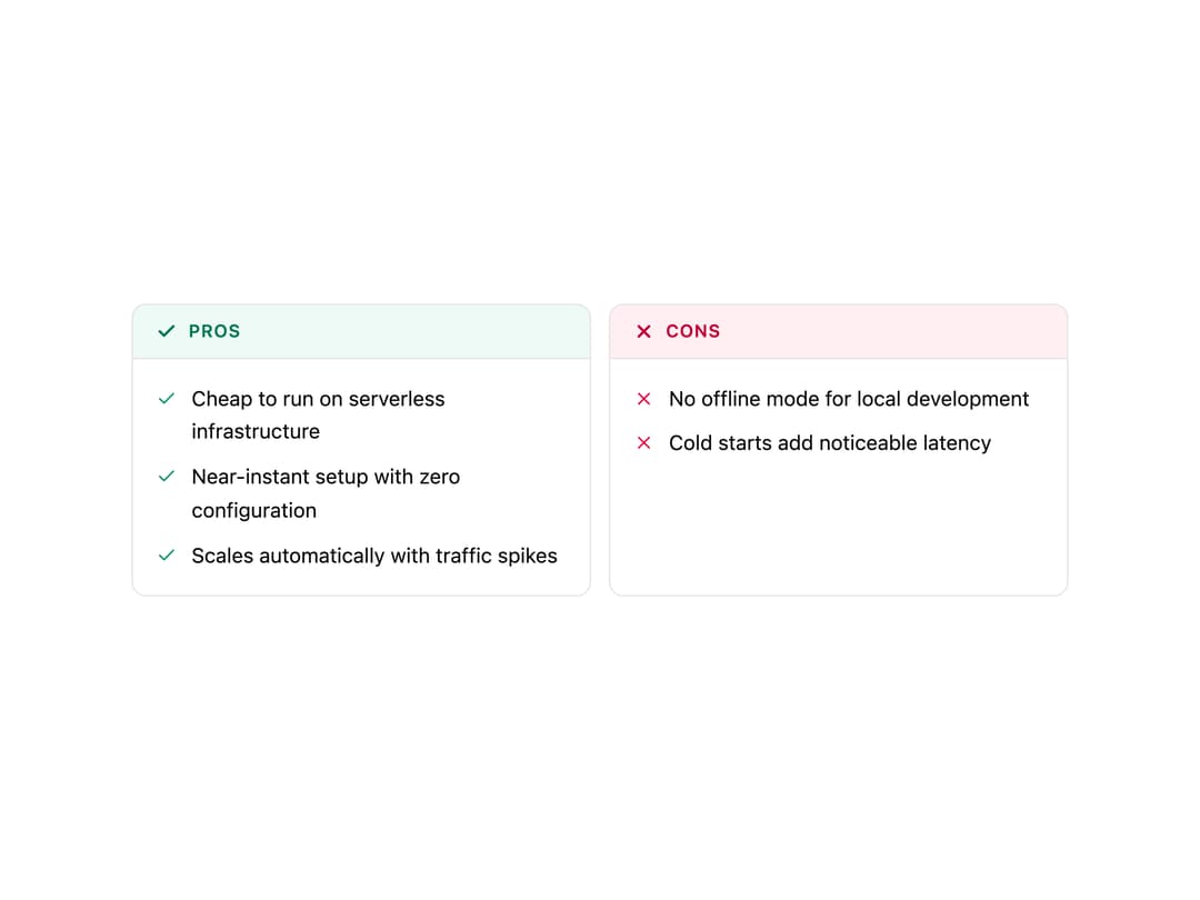 Pros & Cons Block preview