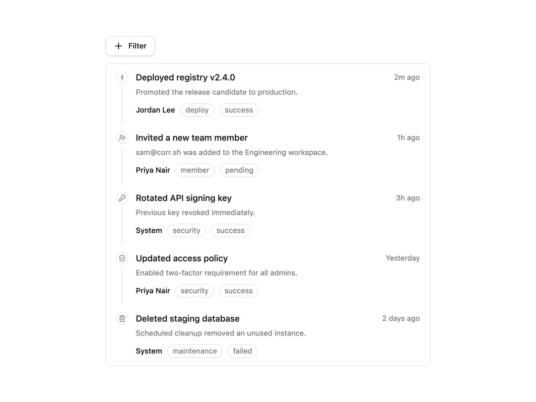 Audit Log preview
