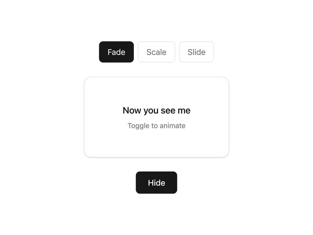 Presence Fade preview