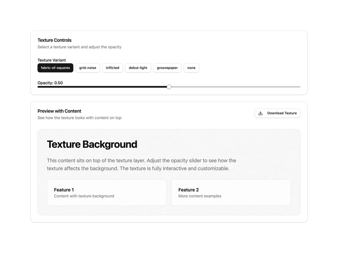 Background Image Texture preview