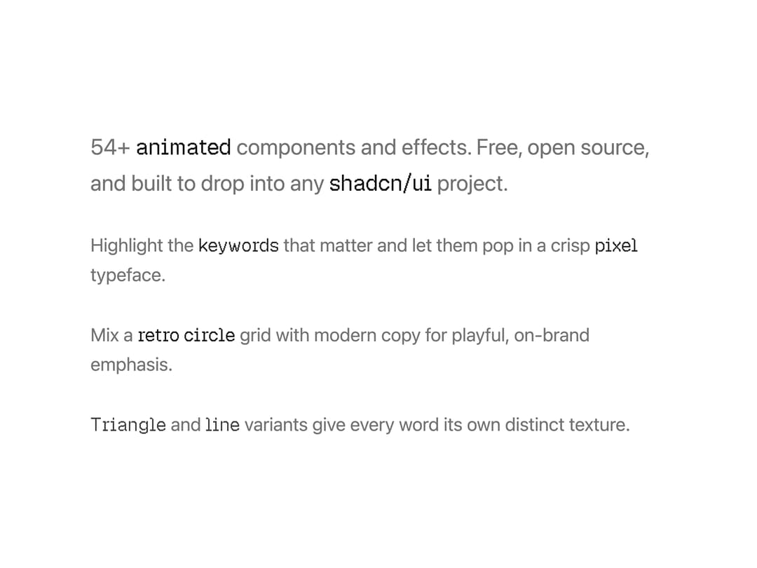 Pixel Paragraph Words preview