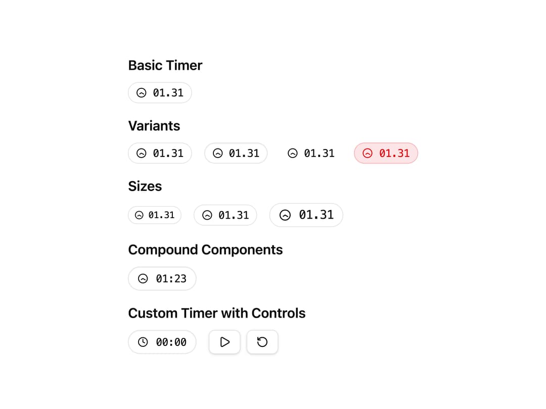 Timer preview