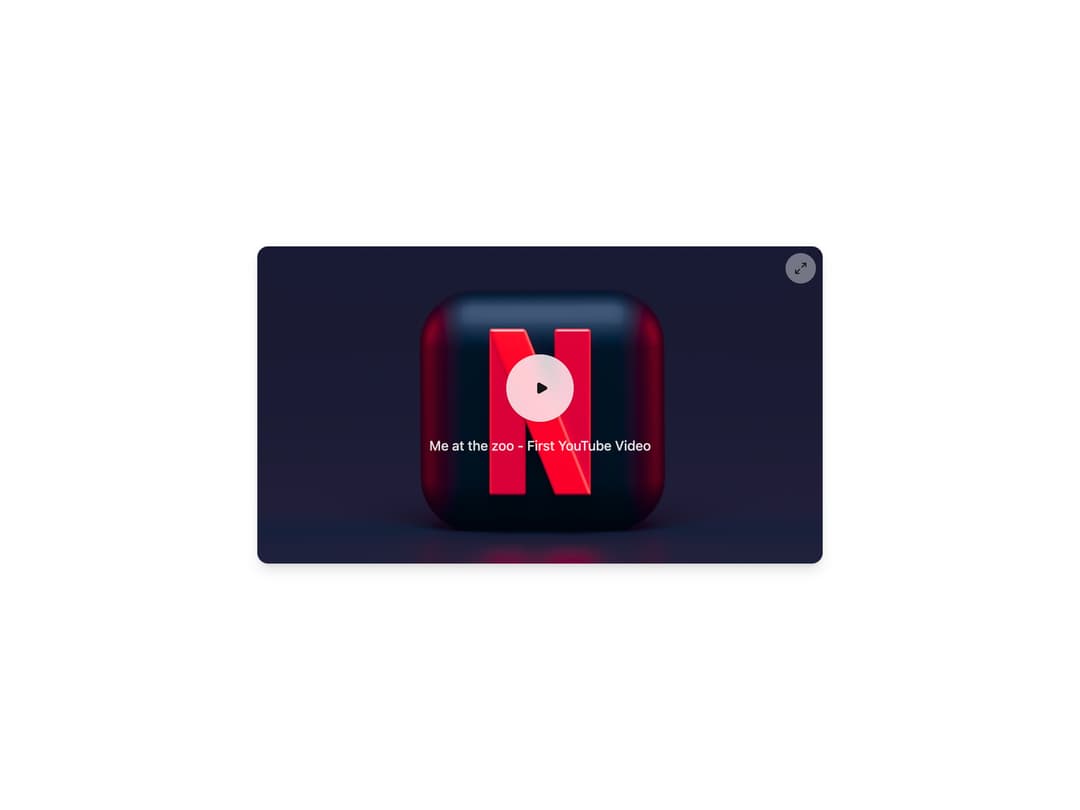 YouTube Video Player preview