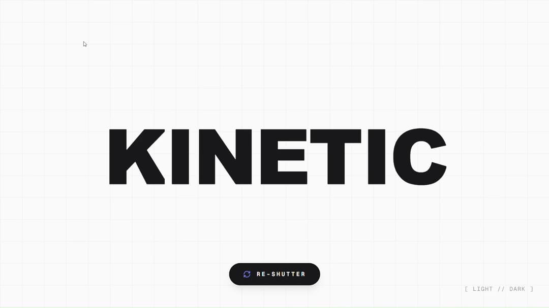 Kinetic Text preview