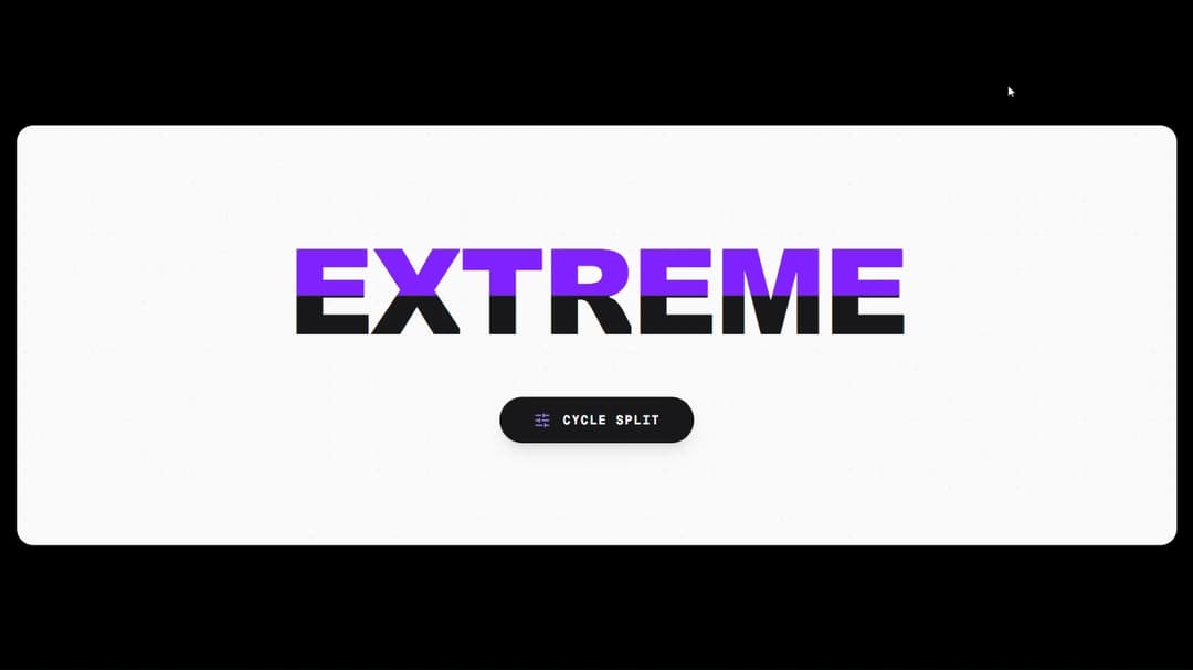 Split Slide Text preview