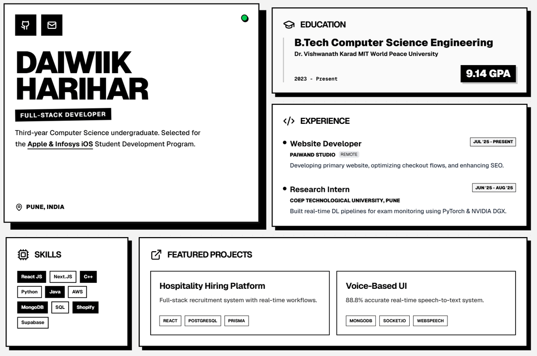 Kinetic Resume preview