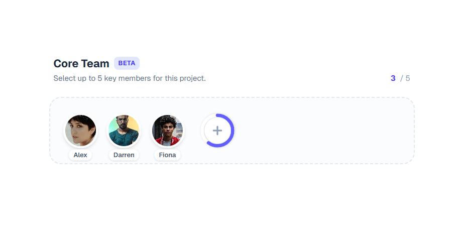 Team Builder preview