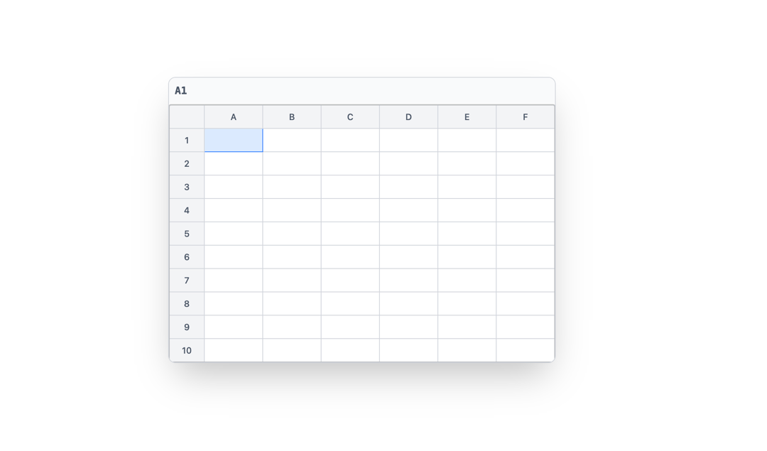 Spread sheet preview