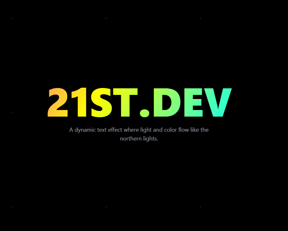 21st Text effect preview