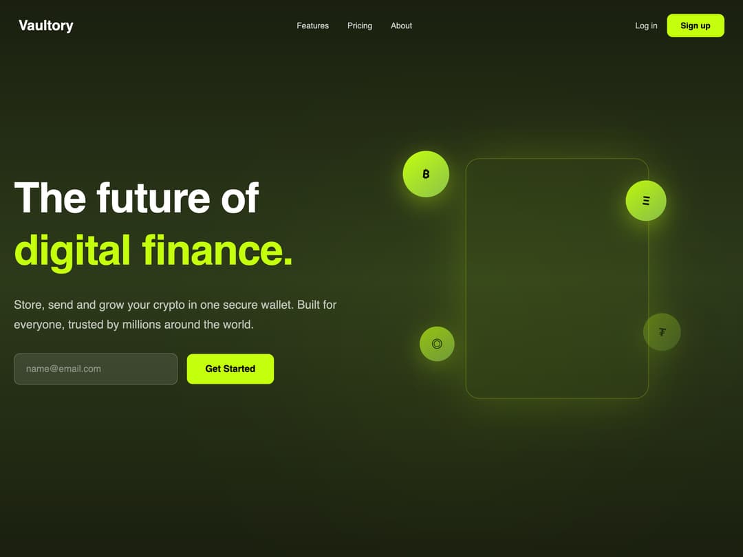 Crypto hero preview
