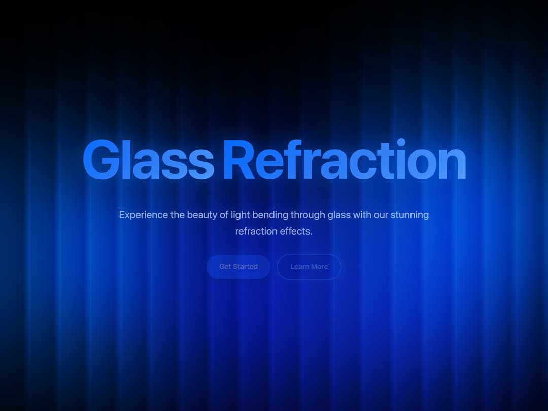 GlassRefractionHero preview