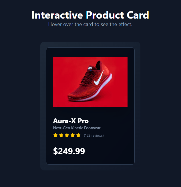 Interactive Product Card preview