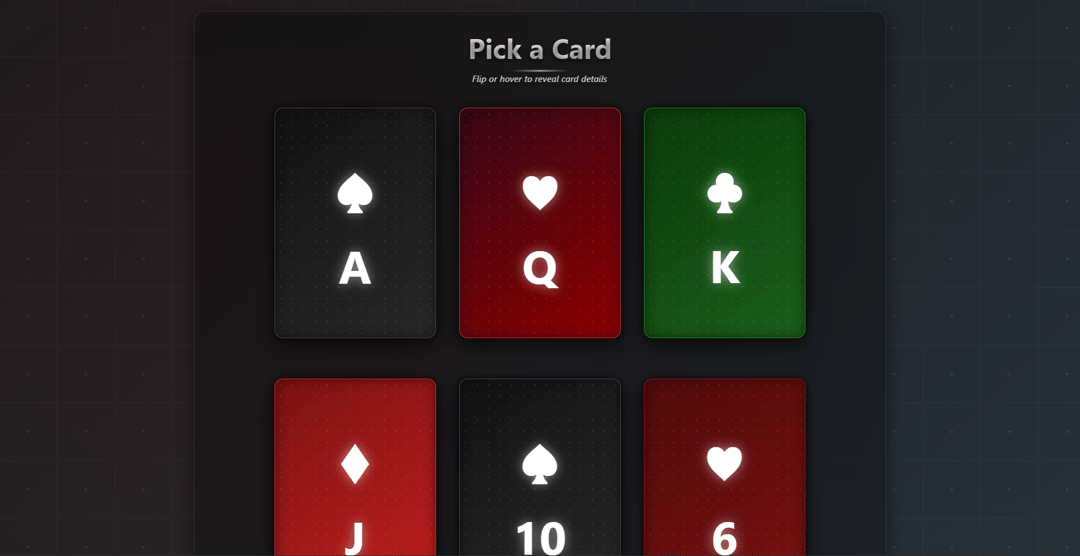 Pick a Card preview
