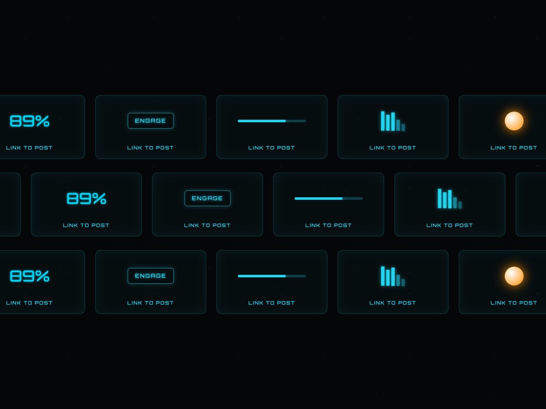 Scrolling Holographic Card Feed preview
