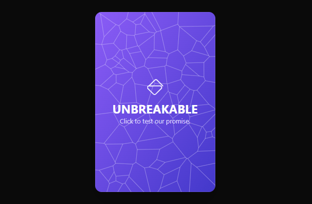 Shatterable Glass Card preview